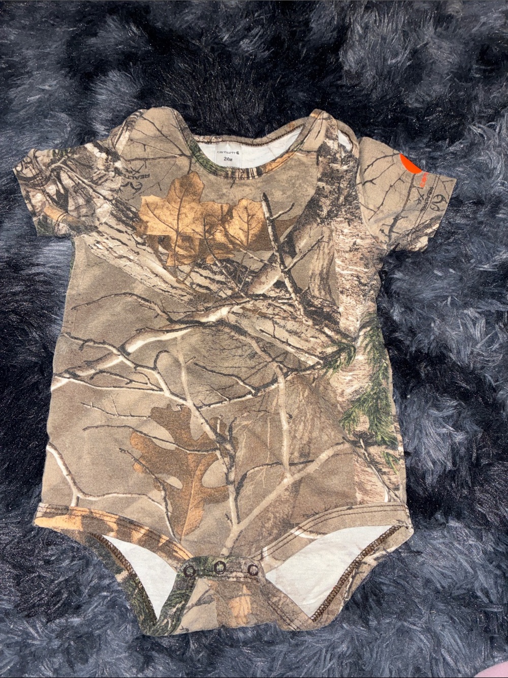 Camouflage Baby One-Piece Bodysuit - Realtree Carhartt 24 months